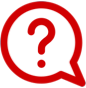 sircle with question mark - customer service symbol
